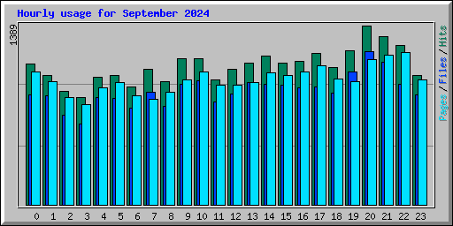 Hourly usage for September 2024